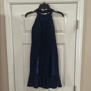 Elegant Navy Blue Dress, size 8